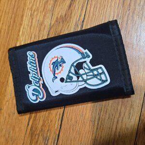 NFL Miami Dolphins RETRO THROWBACK Oldschool Tri-Fold Wallet   5" Tri-fold Walle